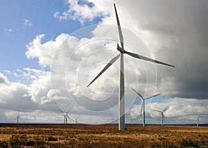  Wind Turbines at Caseymire Wind Farm, Caithness, Scotland,UK. photo