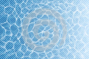 Caustic network, water surface glares and reflections pattern