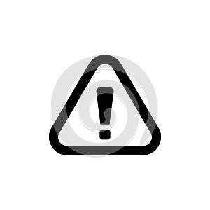 Caution Alert, Warning Sign Vector Icon Illustration