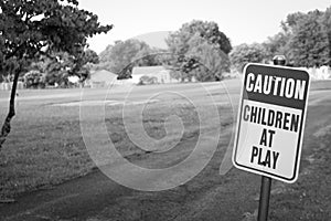 Caution: Children aren't playing