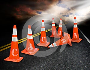 Caution cones