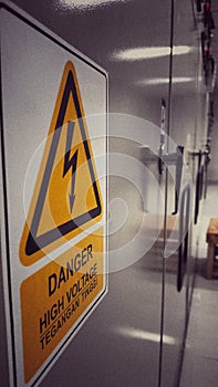 Caution! Danger high voltage