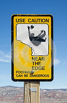 Caution Edge Sign