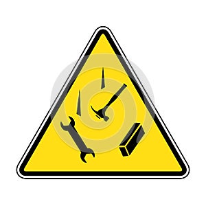 Caution Falling Objects Illustrations & Vectors.