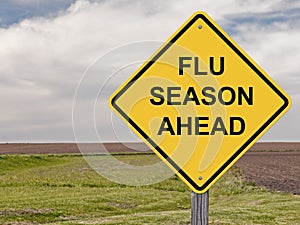 Caution - Flu Season Ahead photo