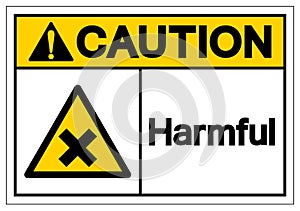 Caution Harmful Symbol Sign, Vector Illustration, Isolate On White Background Label. EPS10