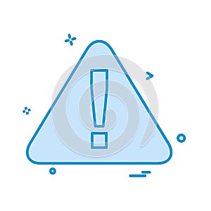 Caution icon design vector