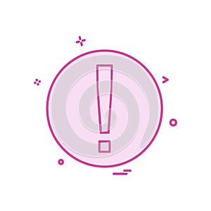 Caution icon design vector