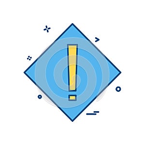 Caution icon design vector