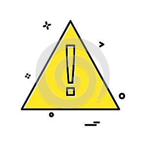 Caution icon design vector