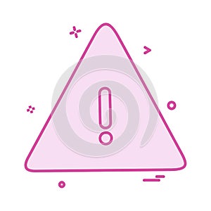 Caution icon design vector