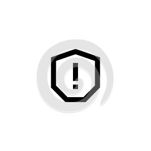 Caution Icon Simple Line Style Vector Perfect Web and Mobile Illustration