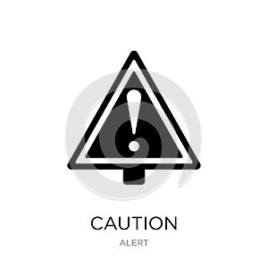 caution icon in trendy design style. caution icon isolated on white background. caution vector icon simple and modern flat symbol