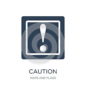 caution icon in trendy design style. caution icon isolated on white background. caution vector icon simple and modern flat symbol