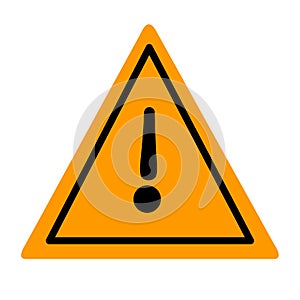 Caution icon vector,Warning symbol