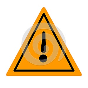 Caution icon vector,Warning symbol