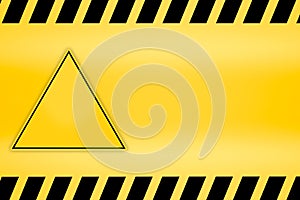 Caution lines backgrounds Worn hazard stripes Warning tapes Danger signs