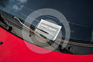 Caution money traffic ticket