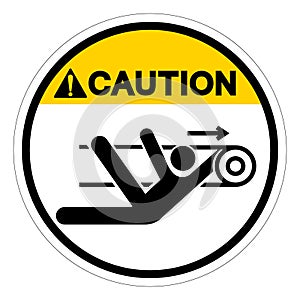 Caution Nip Hazard Symbol Sign, Vector Illustration, Isolate On White Background Label .EPS10