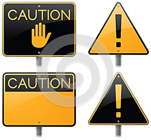 Caution Road Signs