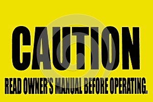 Caution Sign