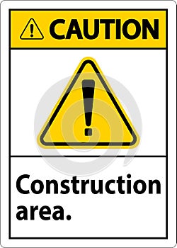 Caution Sign Construction Area