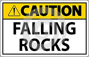 Caution Sign, Falling Rocks