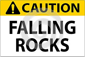 Caution Sign, Falling Rocks