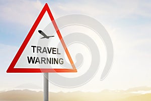 Caution sign of new variant of covid 19 omicron