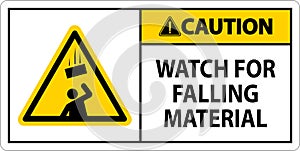 Caution Sign, Watch For Falling Material