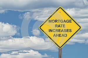 Caution Sky Background - Mortgage Rate Increases Ahead