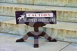 Caution Slippery Conditions photo