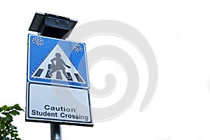 Caution student crossing