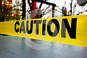 Caution tape photo