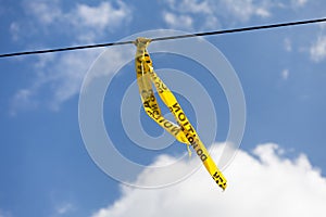 Caution tape photo