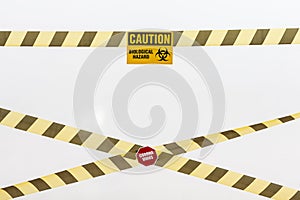 caution tape danger sign. High quality photo