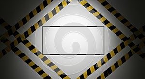 Caution tape warning sign template