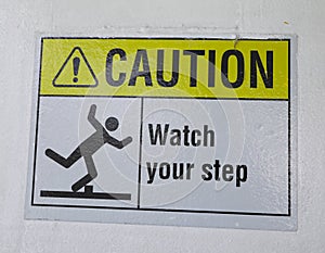 Caution watch your steps icon