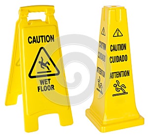 Caution: Wet Floor signs