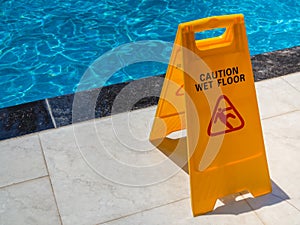 Caution Wet Floor Warning Sign