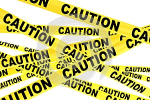 Caution Yellow Tape Strips