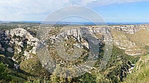 Cavagrande: panoramic view