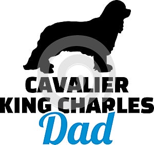 Cavalier King Charles Dad blue