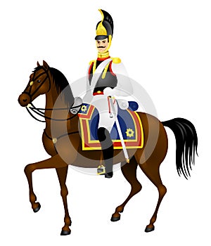 Cavalry soldiers, Cuirassier, Horse photo