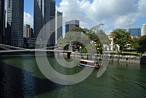 Cavanagh Bridge in Singapore