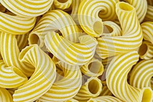 Cavatappi pasta background