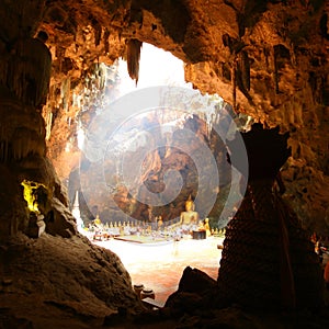 Cave Buddhism Phetchaburi Thailand