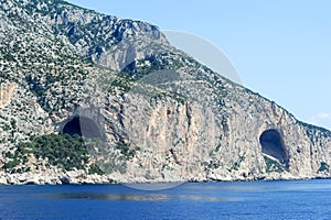 The cave of Cala Gonone on the island of Sardinia