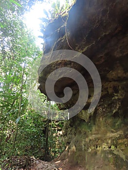 Cave called Palacio do Rooster Mountain located in Presidente Figueiredo, in the Amazon region, near the Iracema Waterfall. photo
