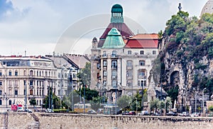 Cave Church and Buildings in Budapest